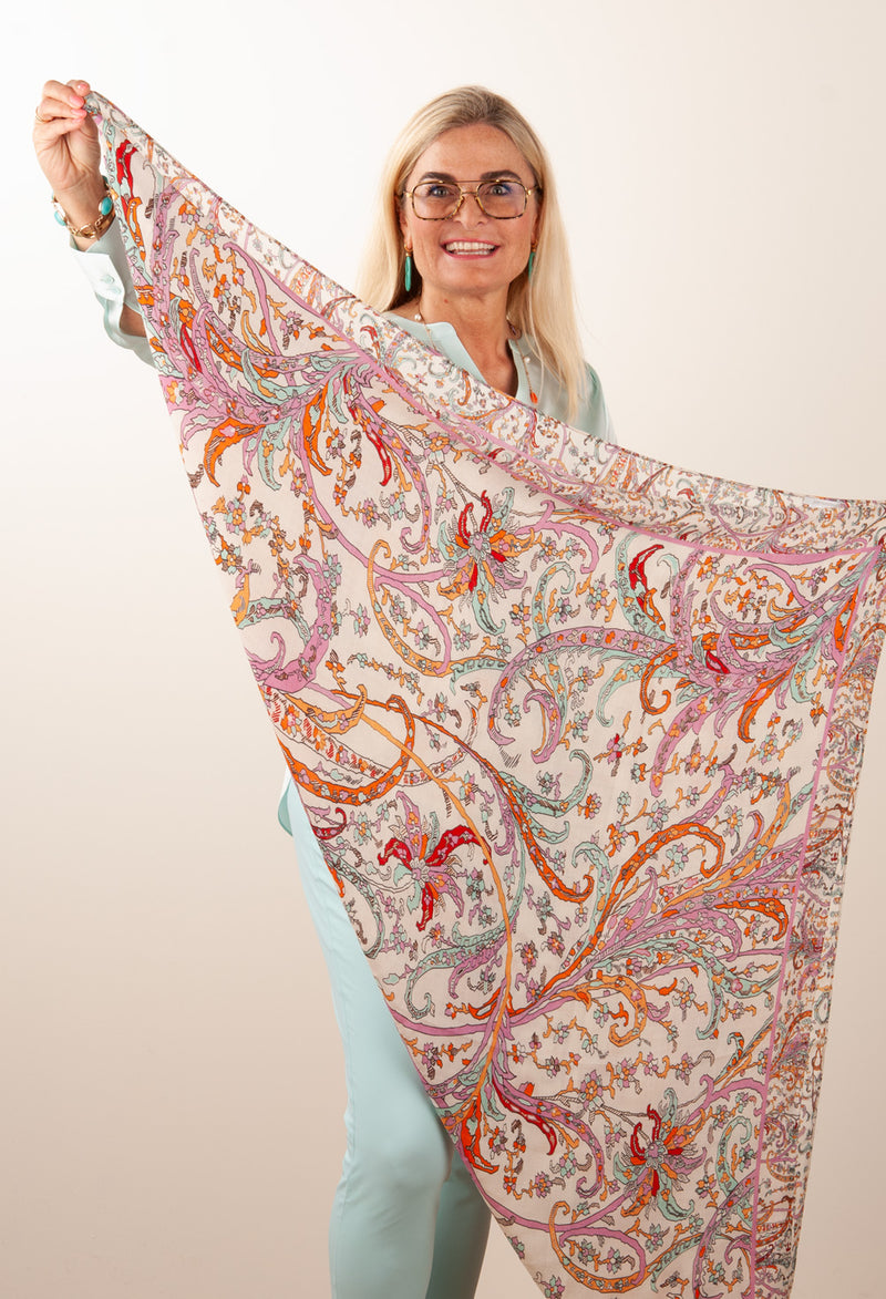 Tuch Creme | Multicolor