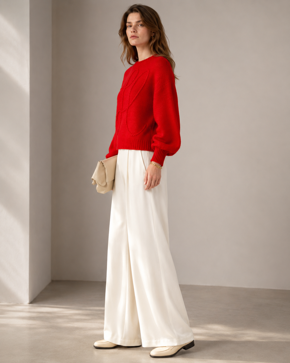 Statement-Kaschmir-Pullover „BELLA“ Rot