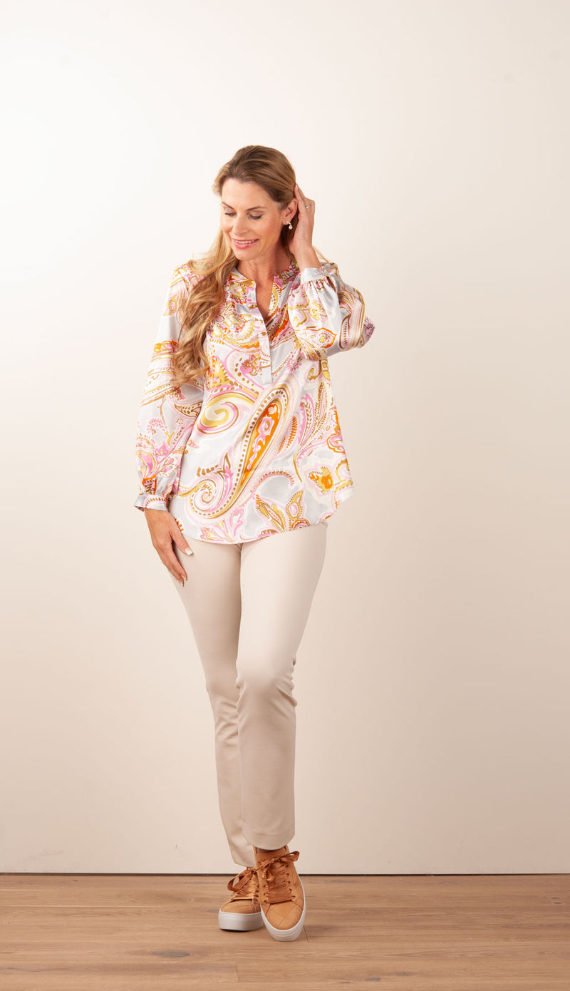 Bluse Weiß | Multicolor