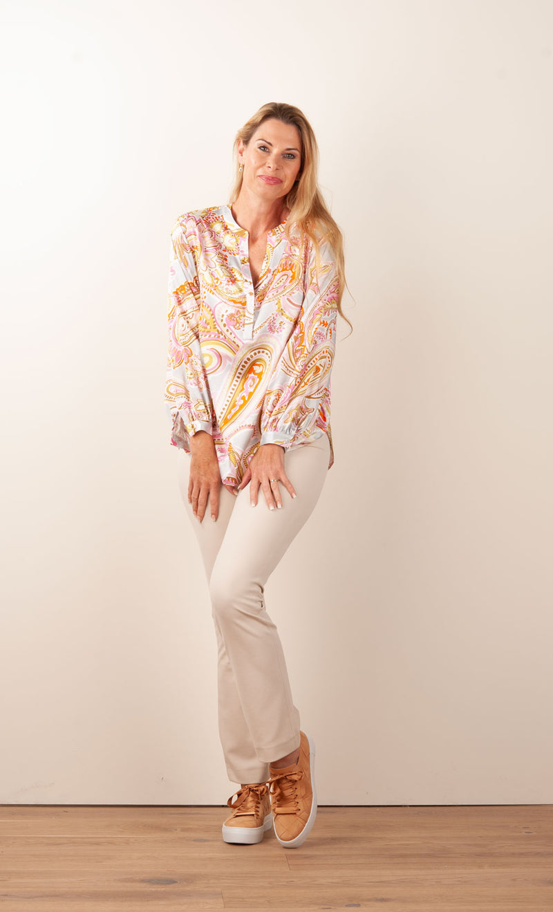 Bluse Weiß | Multicolor