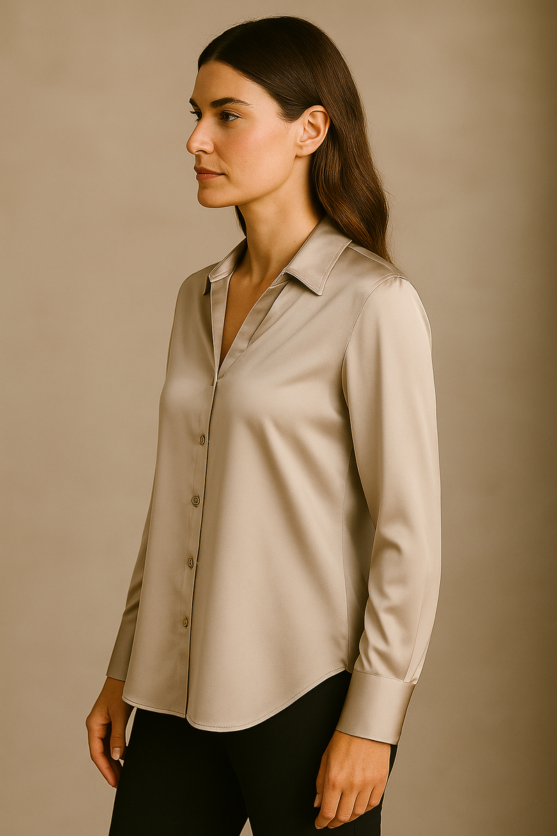 Seiden Bluse Cloudy