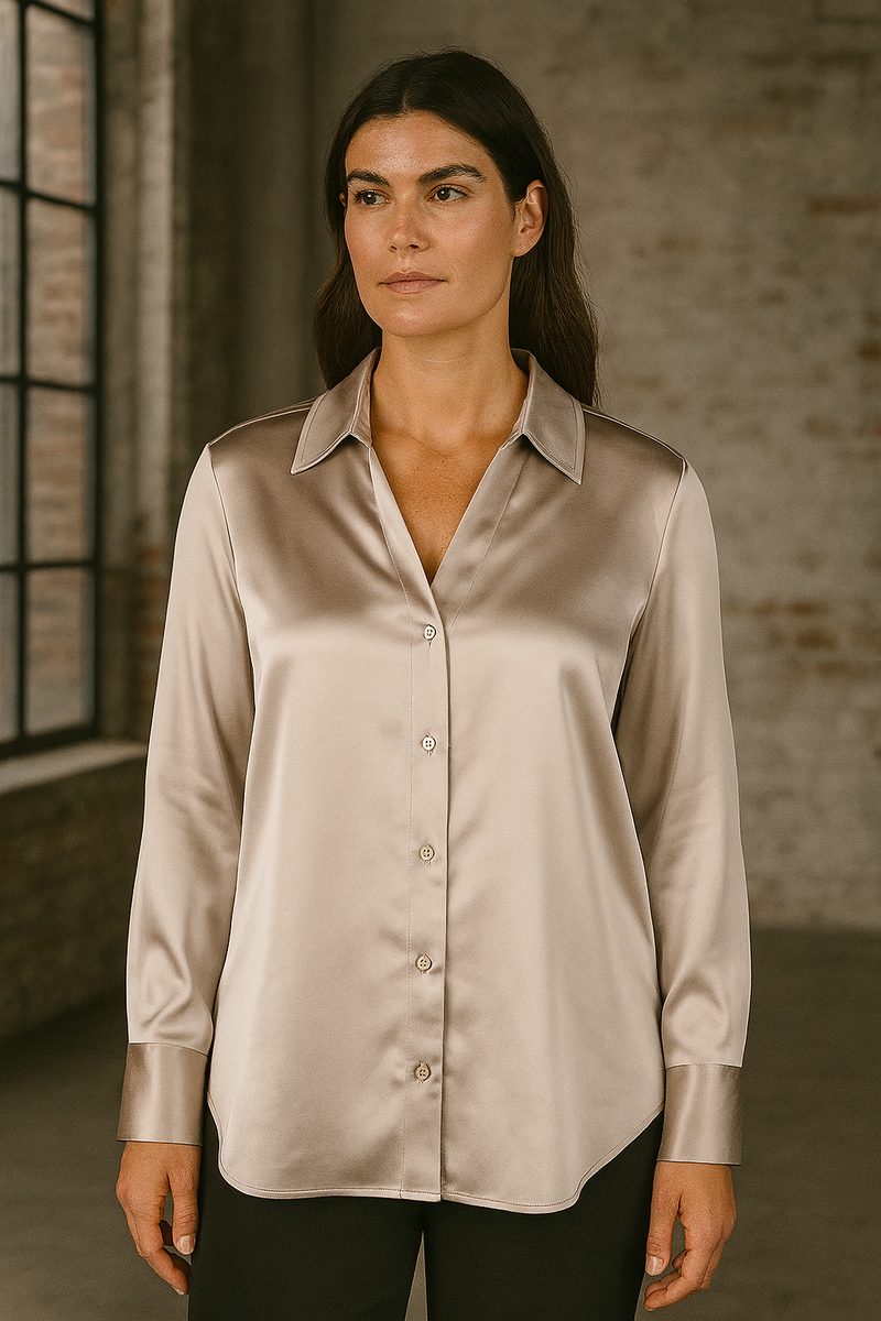 Seiden Bluse Cloudy