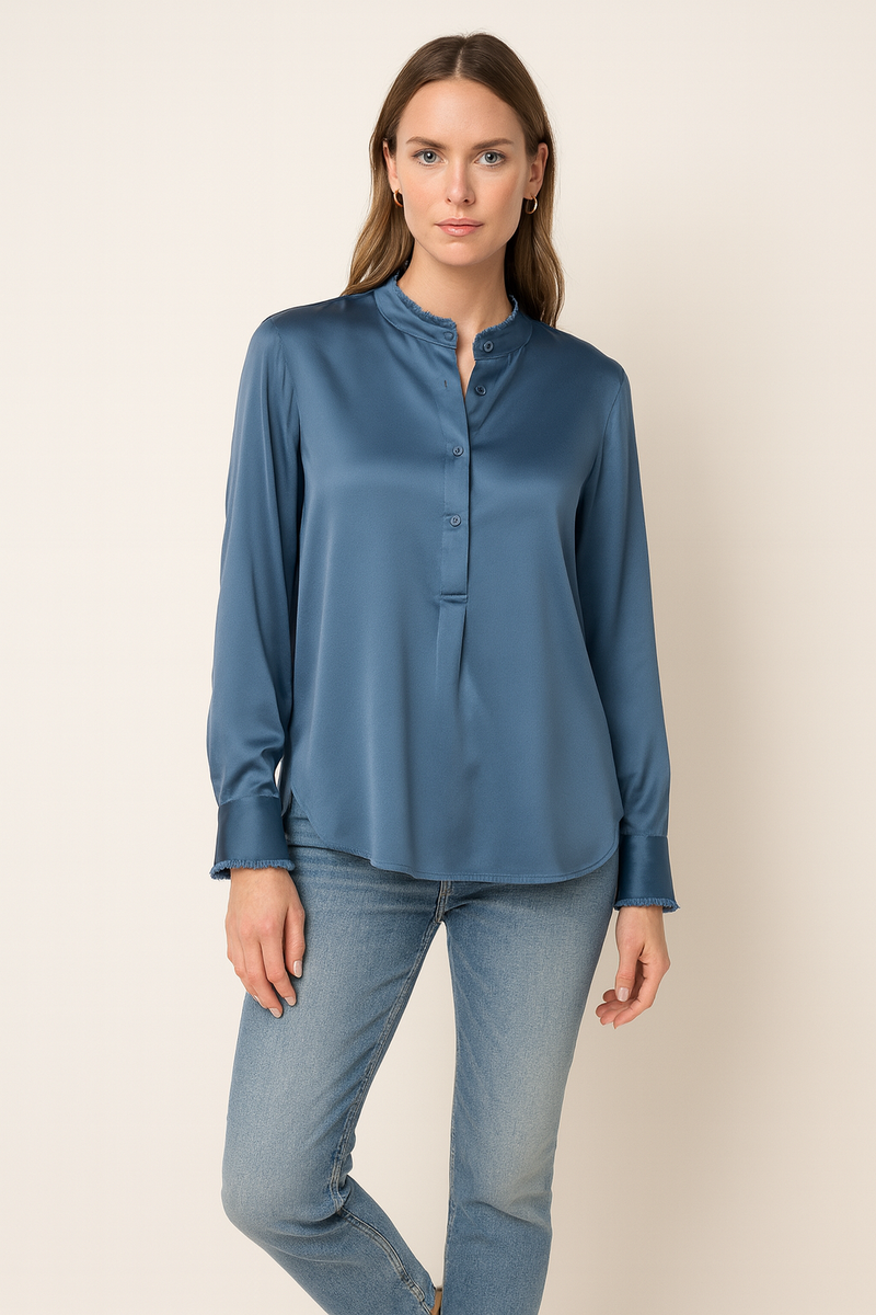 Bluse Jeansblau