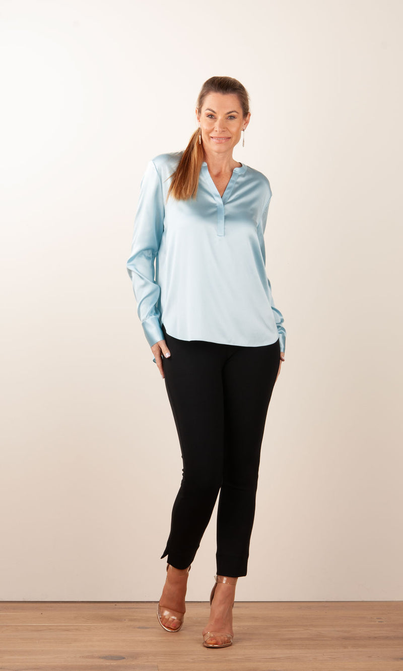 Bluse Hellblau