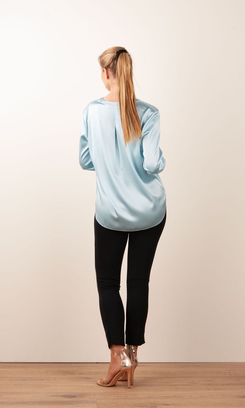 Bluse Hellblau