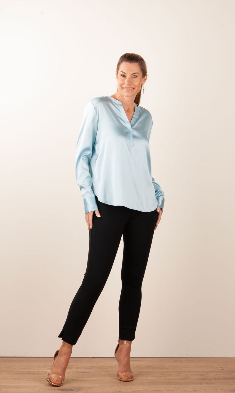 Bluse Hellblau