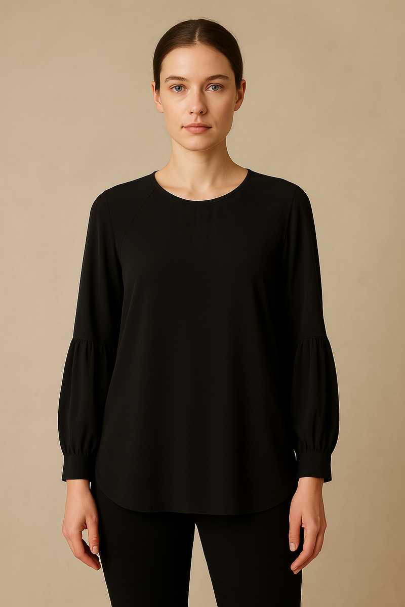 Seiden Bluse Schwarz
