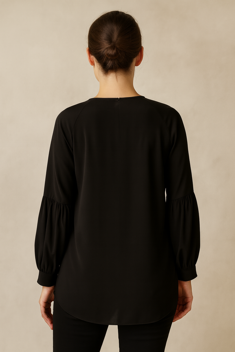 Seiden Bluse Schwarz