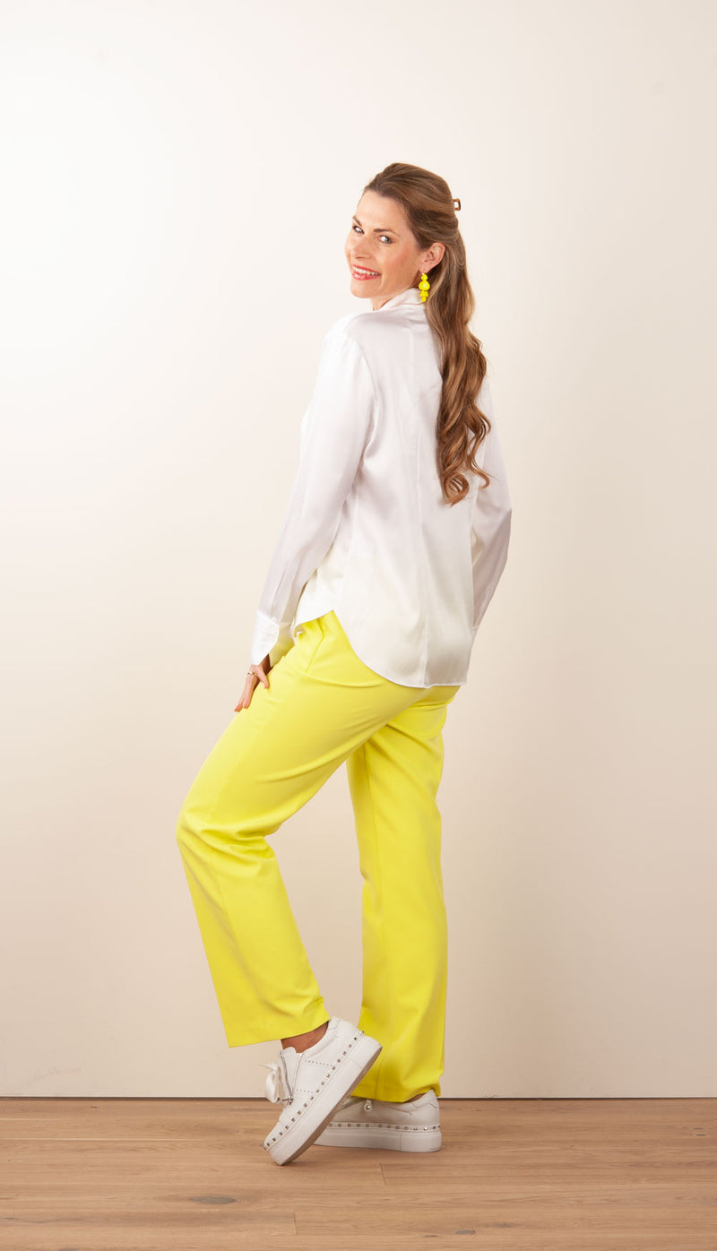 Seidenbluse Weiß