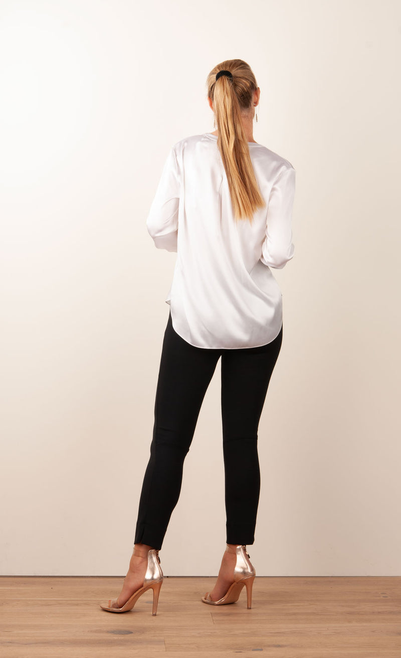 Bluse „Glänzend“ Weiß