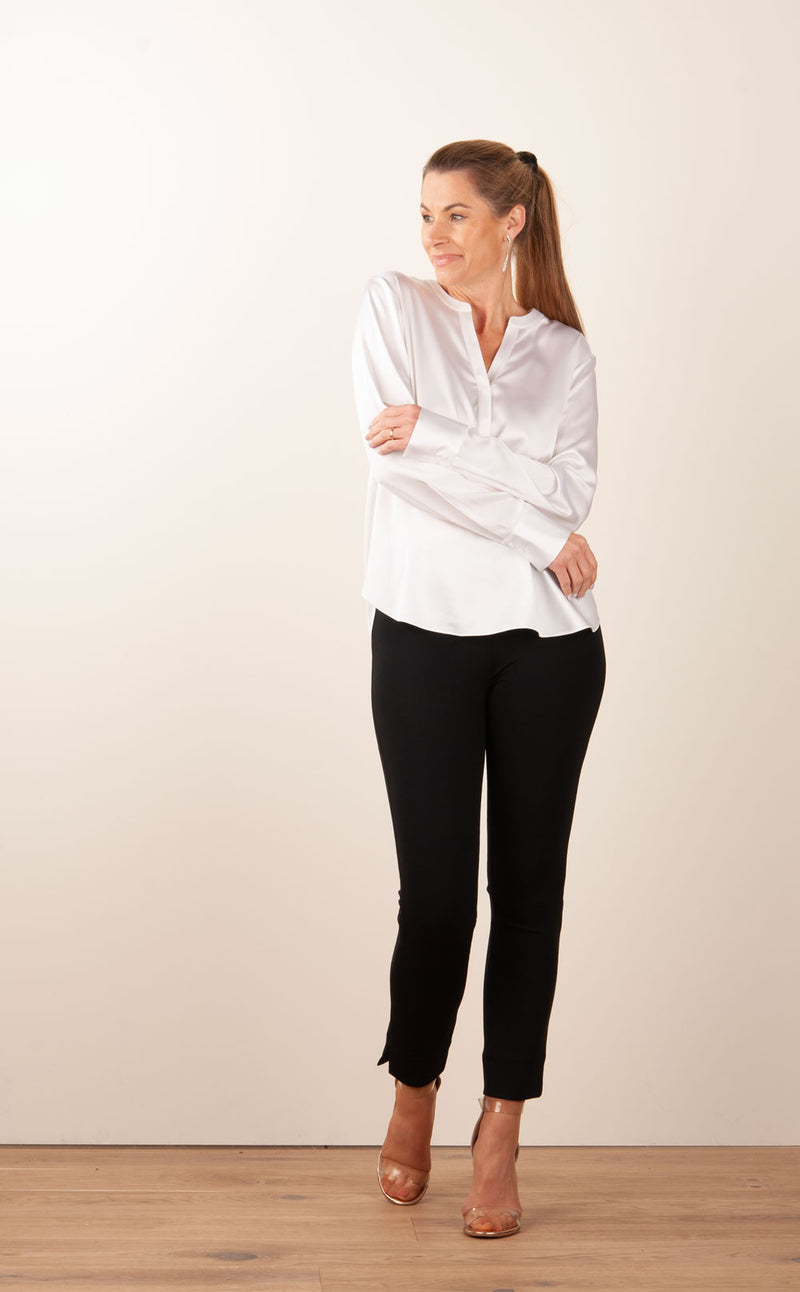 Bluse „Glänzend“ Weiß