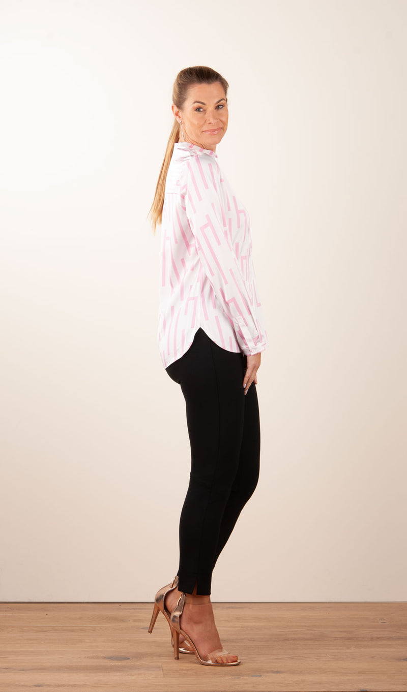 Bluse Weiß | Rosa