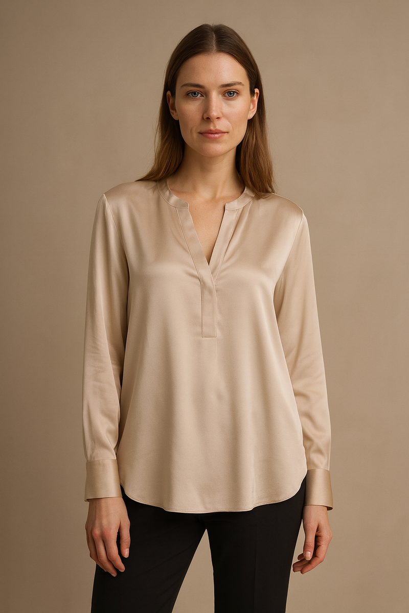 Bluse Beige
