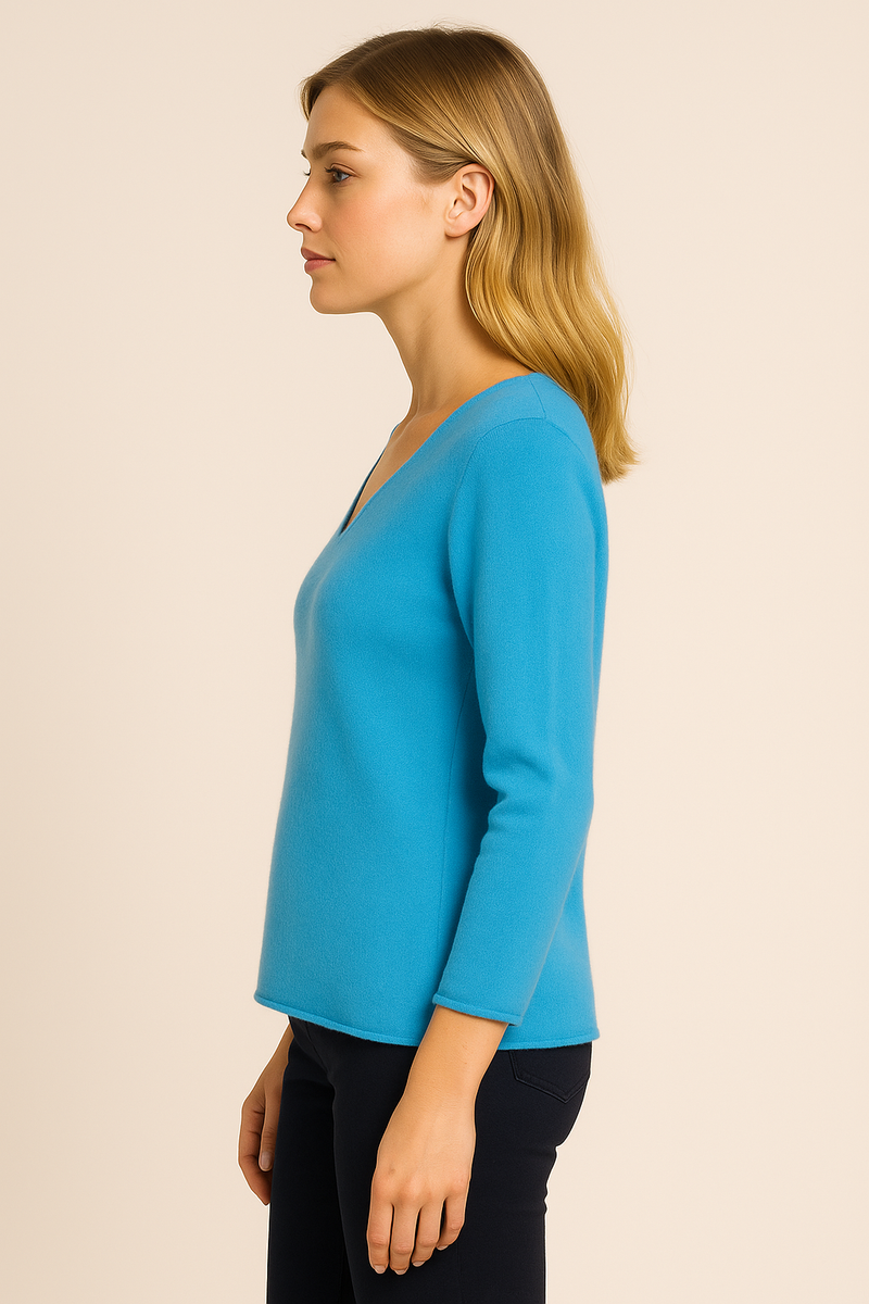 Kaschmir Pullover Blau