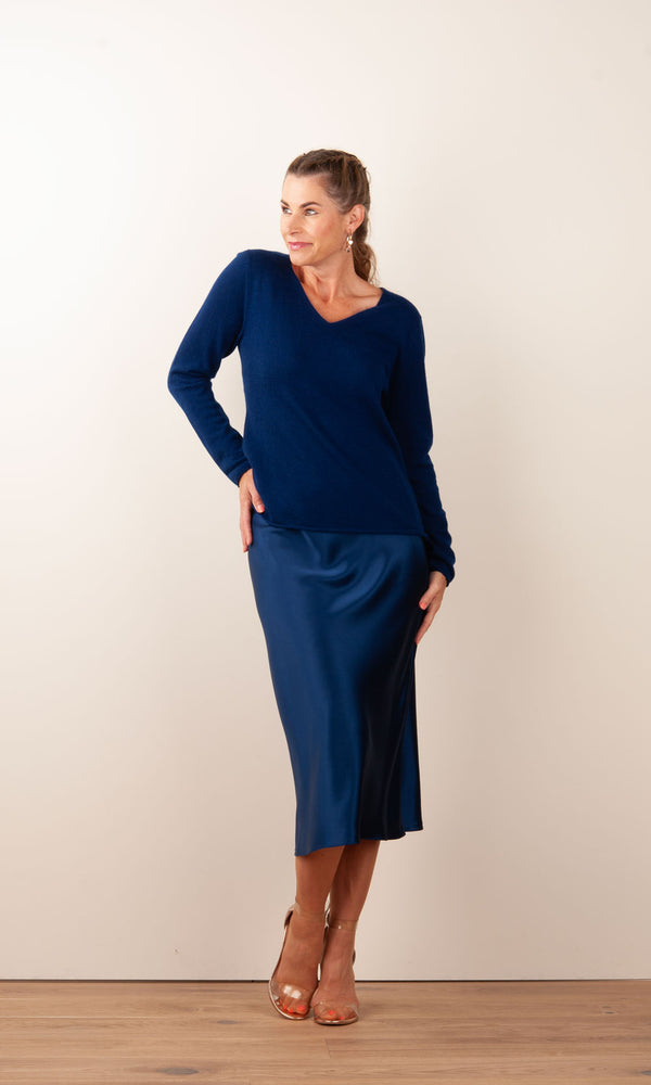 Kaschmir Pullover Blau