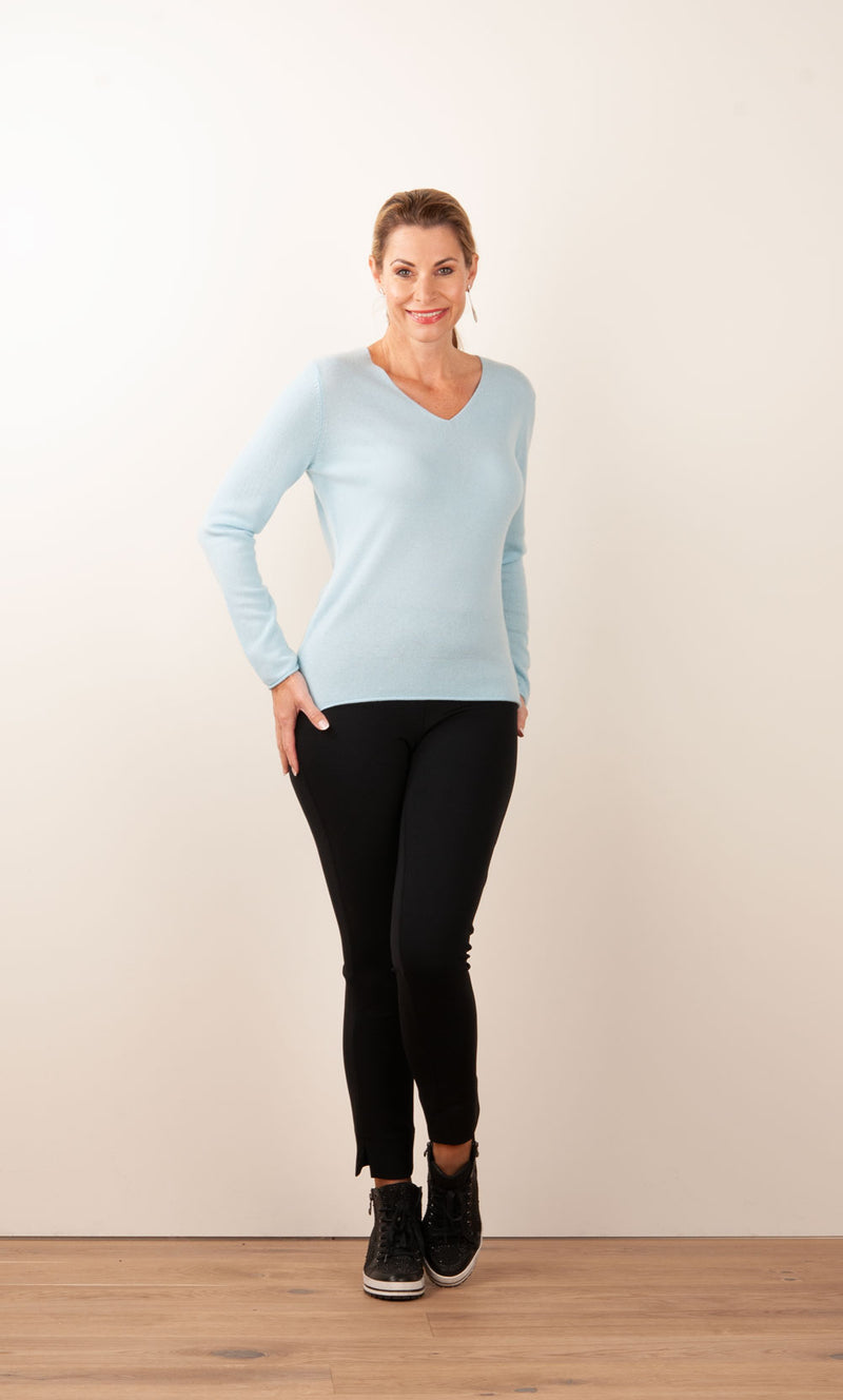 Kaschmir Pullover Hellblau