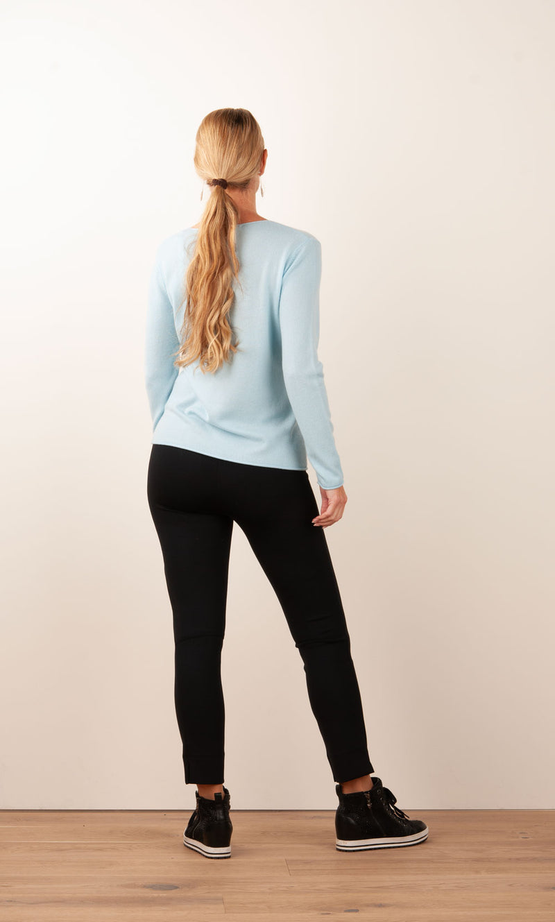 Kaschmir Pullover Hellblau