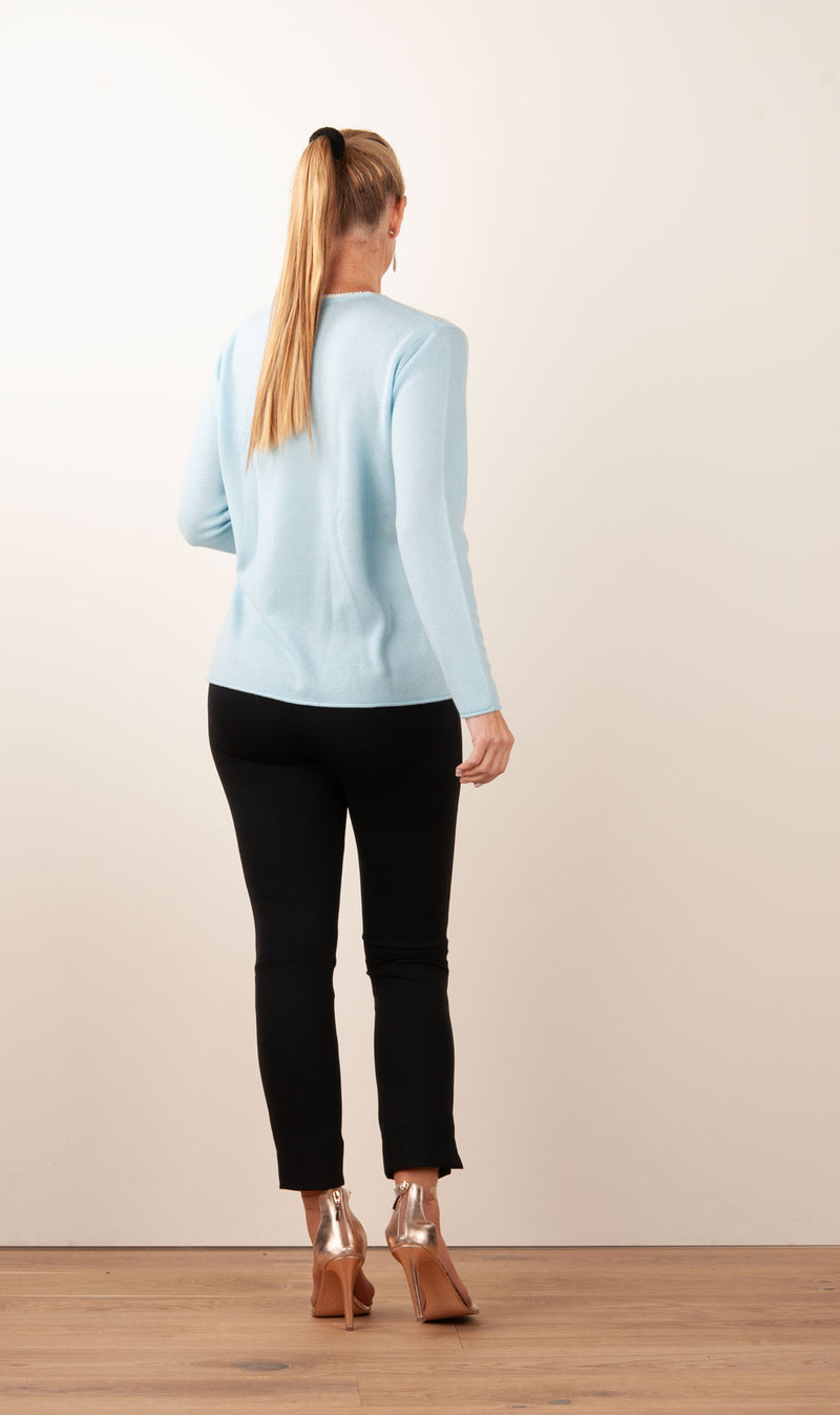 Kaschmir Pullover Hellblau