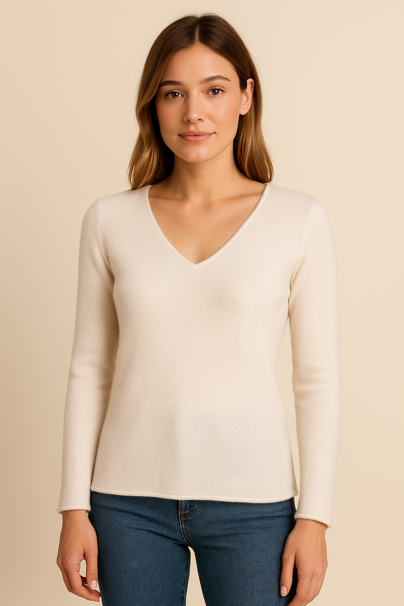 Kaschmir Pullover Weiß