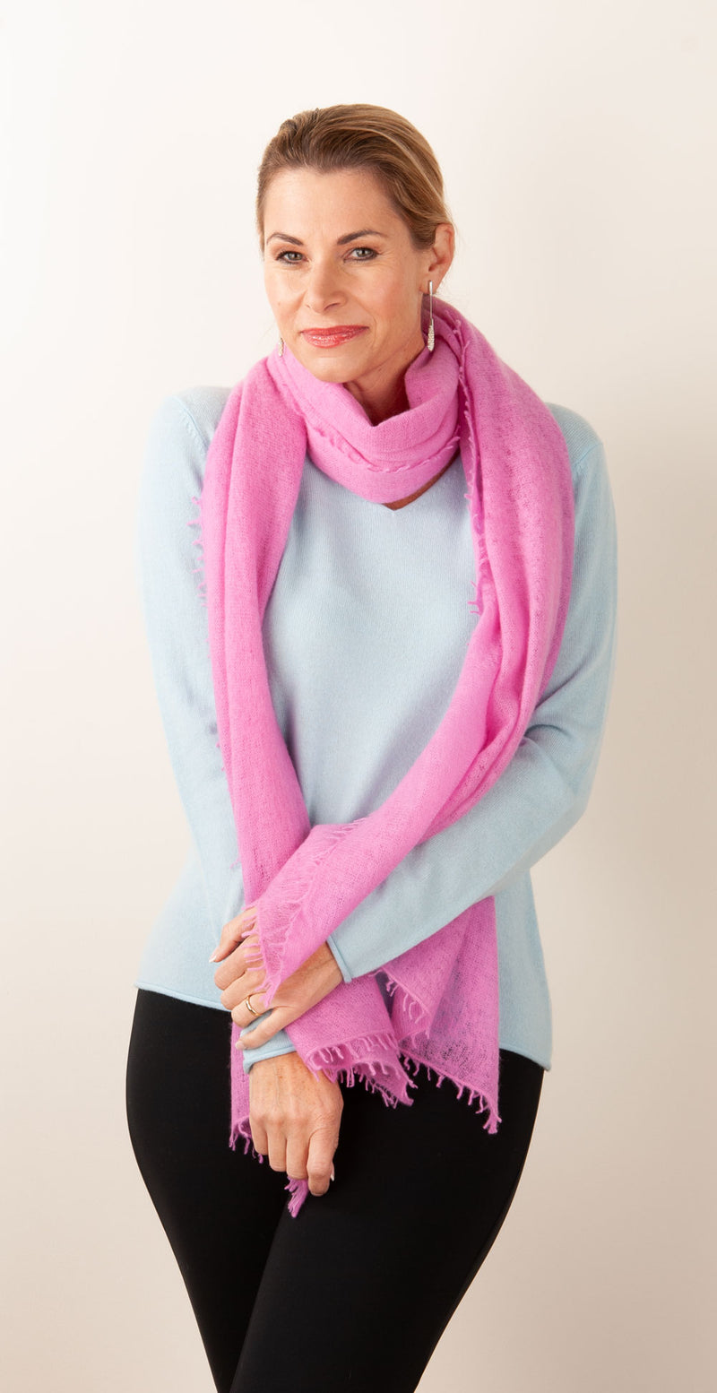Kaschmir Schal Pink