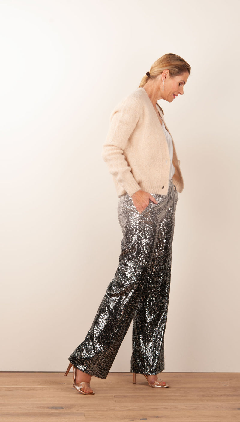 Strickjacke Beige