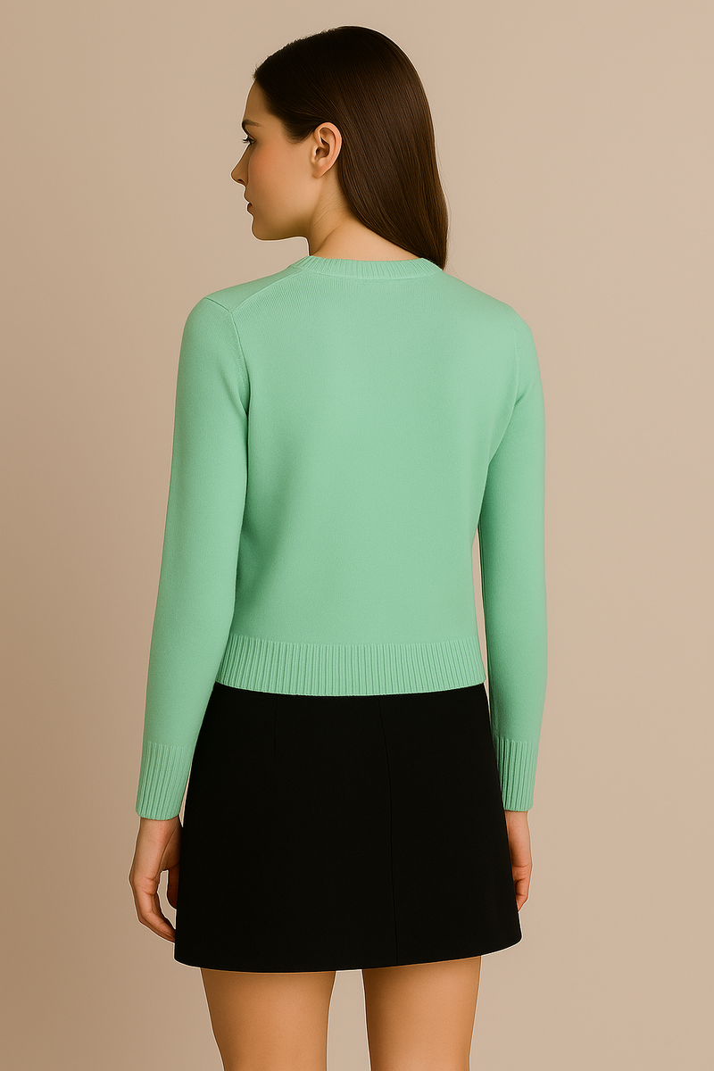 Kaschmir Strickjacke Mint