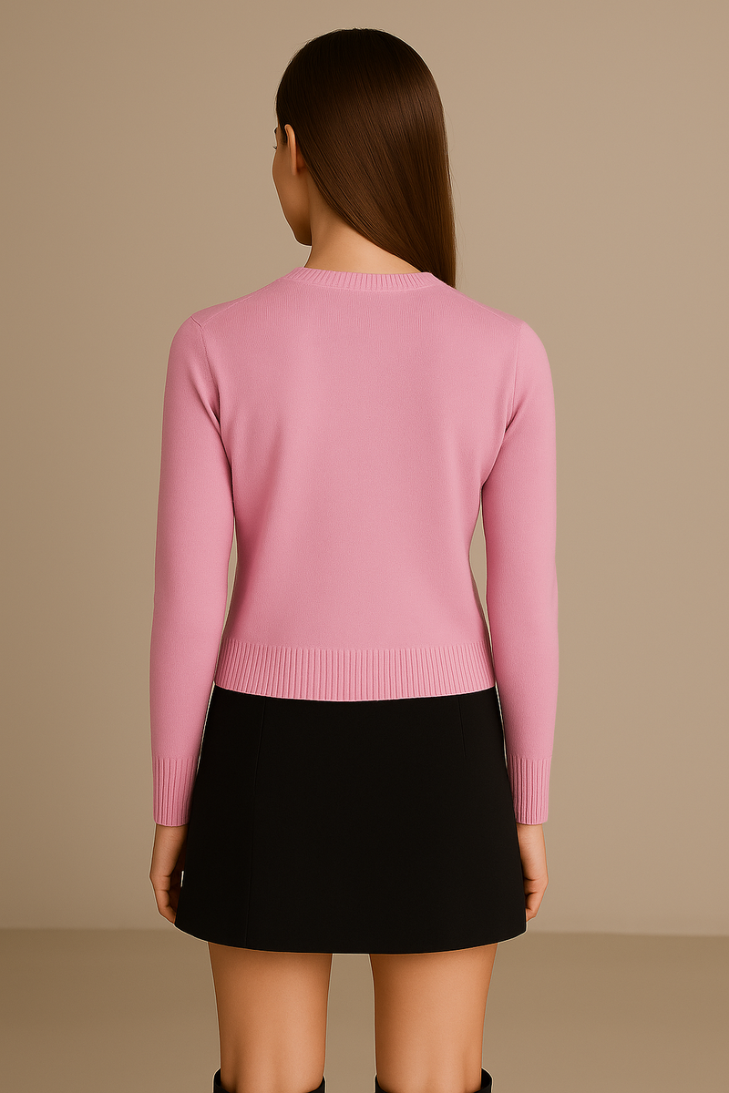 Kaschmir Strickjacke Rosa