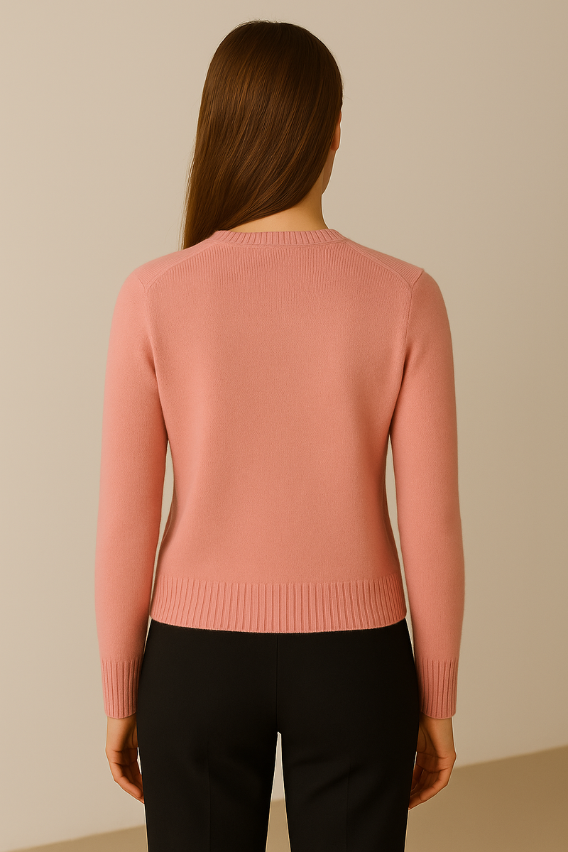 Kaschmir Strickjacke Staubrosa