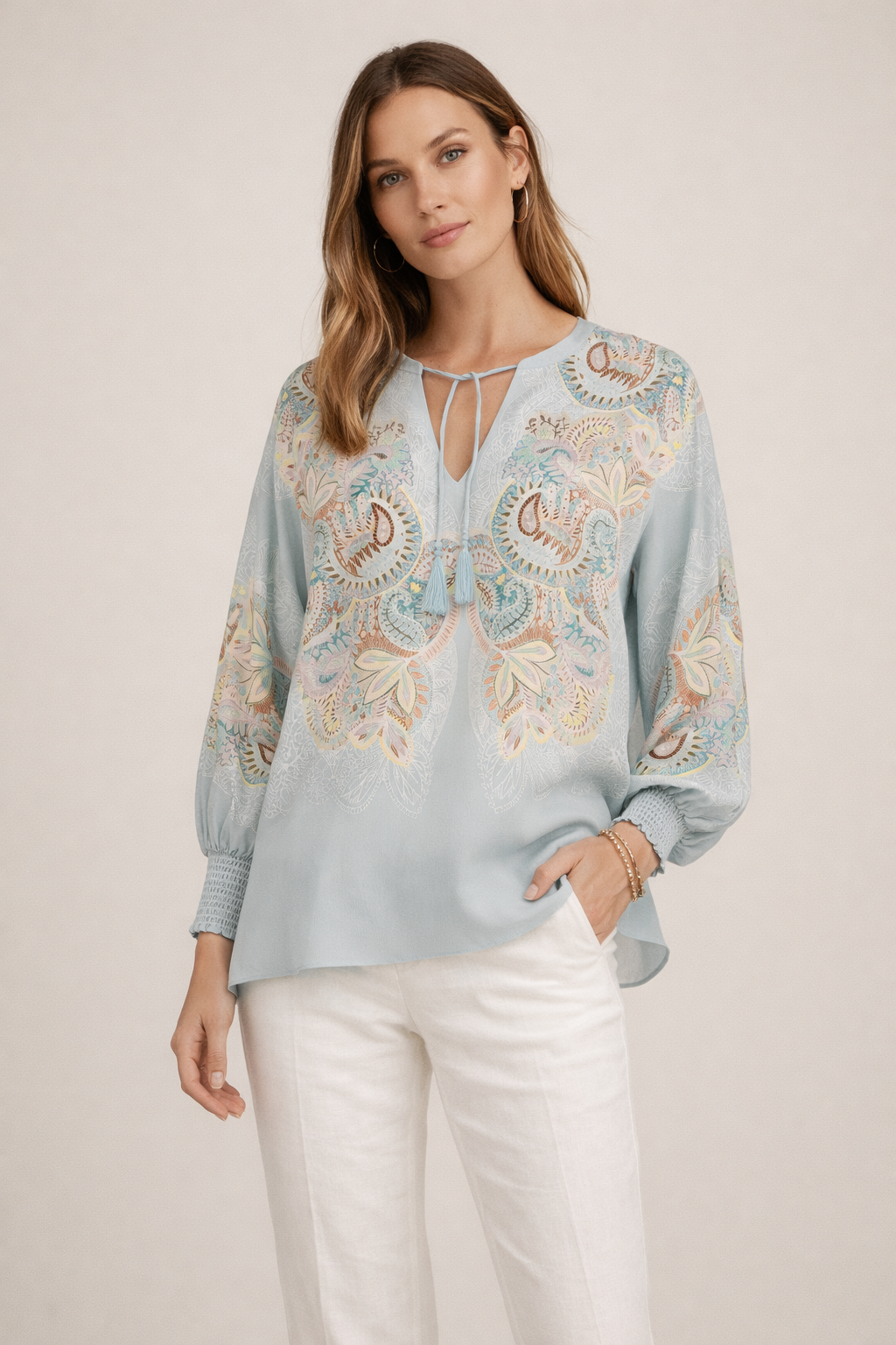 Bluse Hellmint | Multicolor
