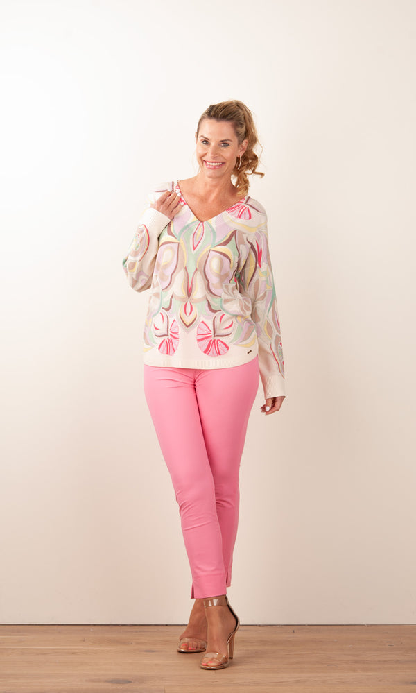 Pullover Creme | Multicolor