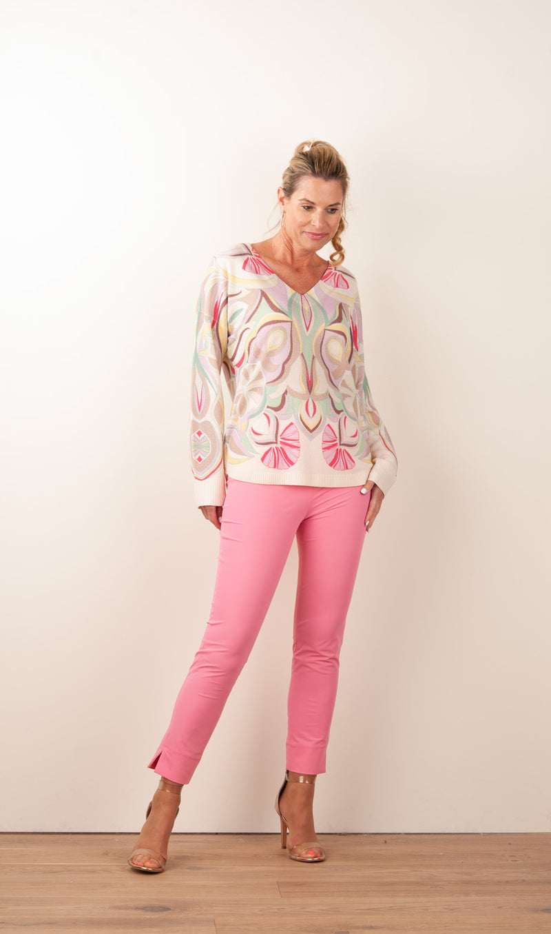 Pullover Creme | Multicolor