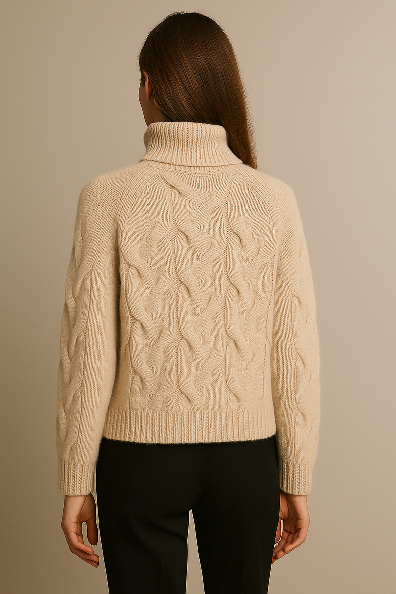 Kaschmir Rollkragenpullover Beige