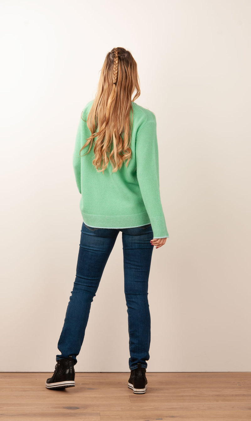 Kaschmir Pullover Grün