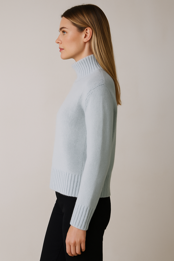 Kaschmir Pullover Eisblau
