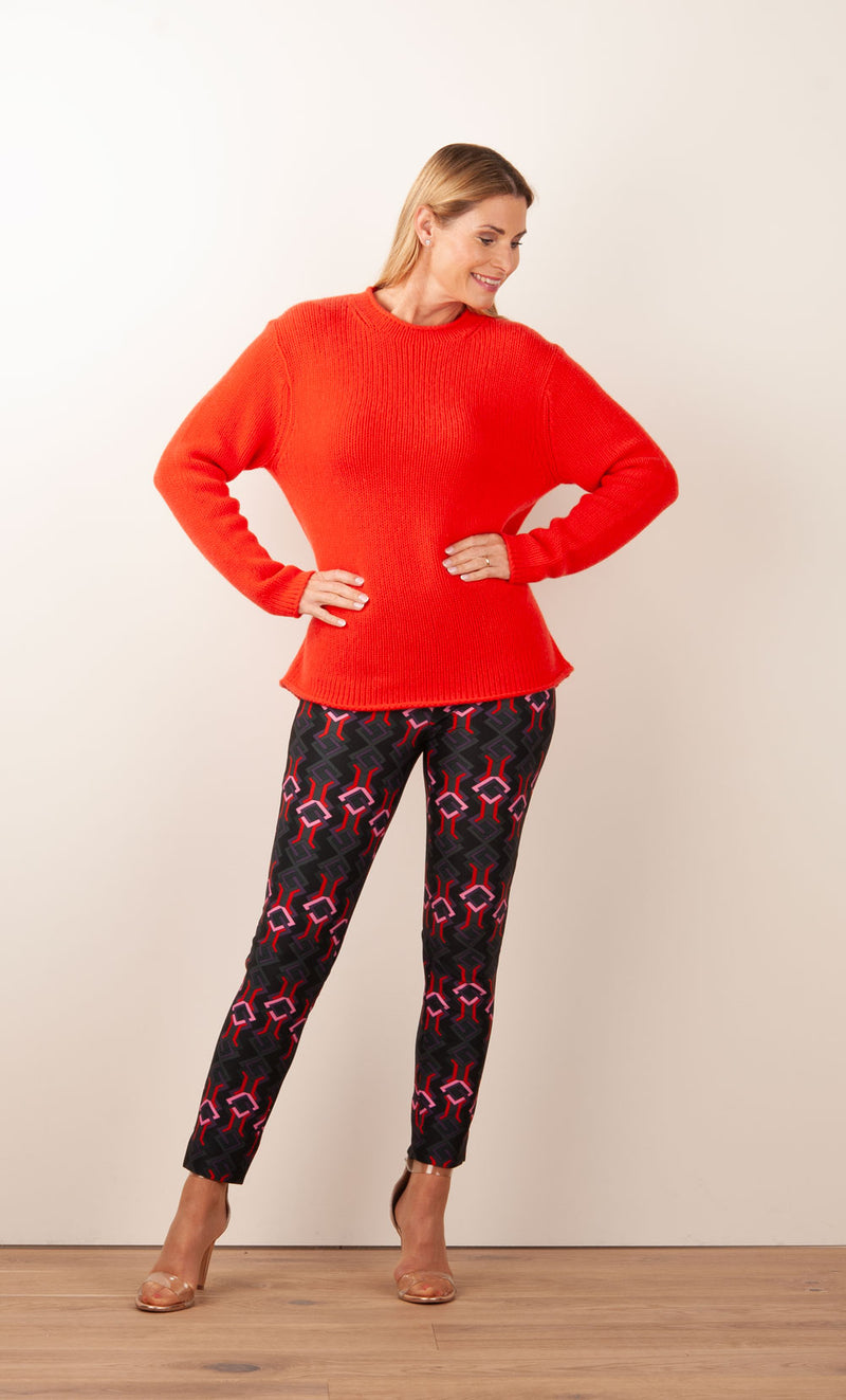 Kaschmir Pullover Korallrot