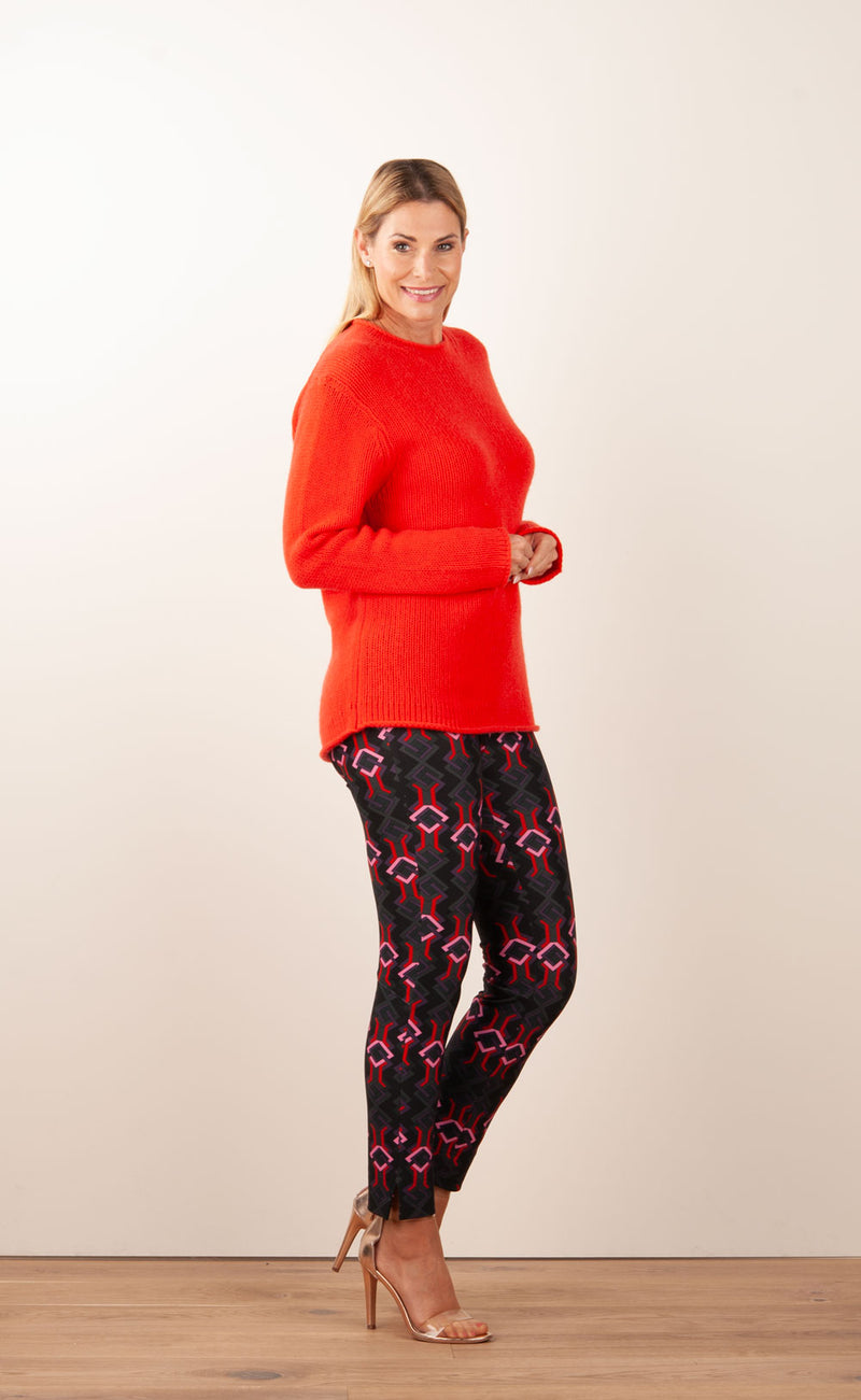 Kaschmir Pullover Korallrot