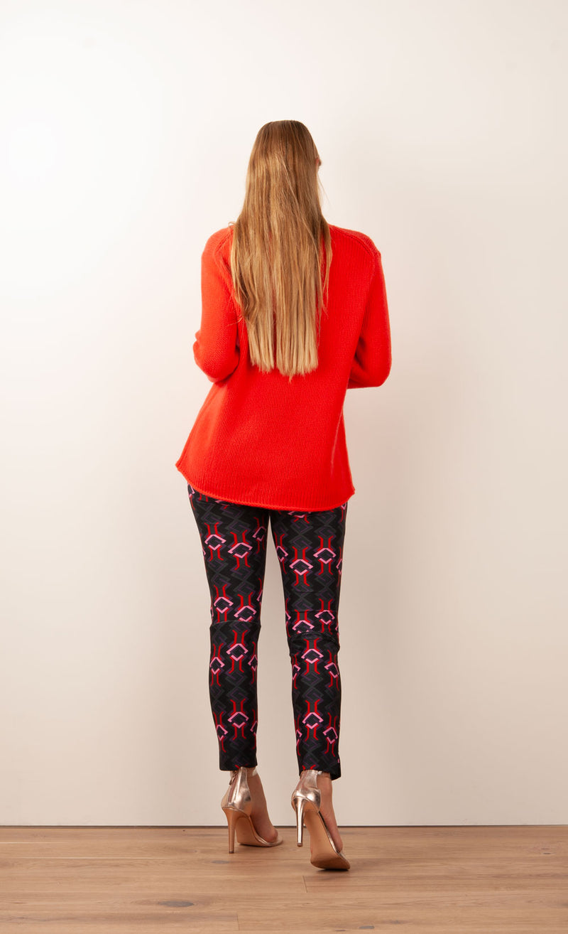 Kaschmir Pullover Korallrot
