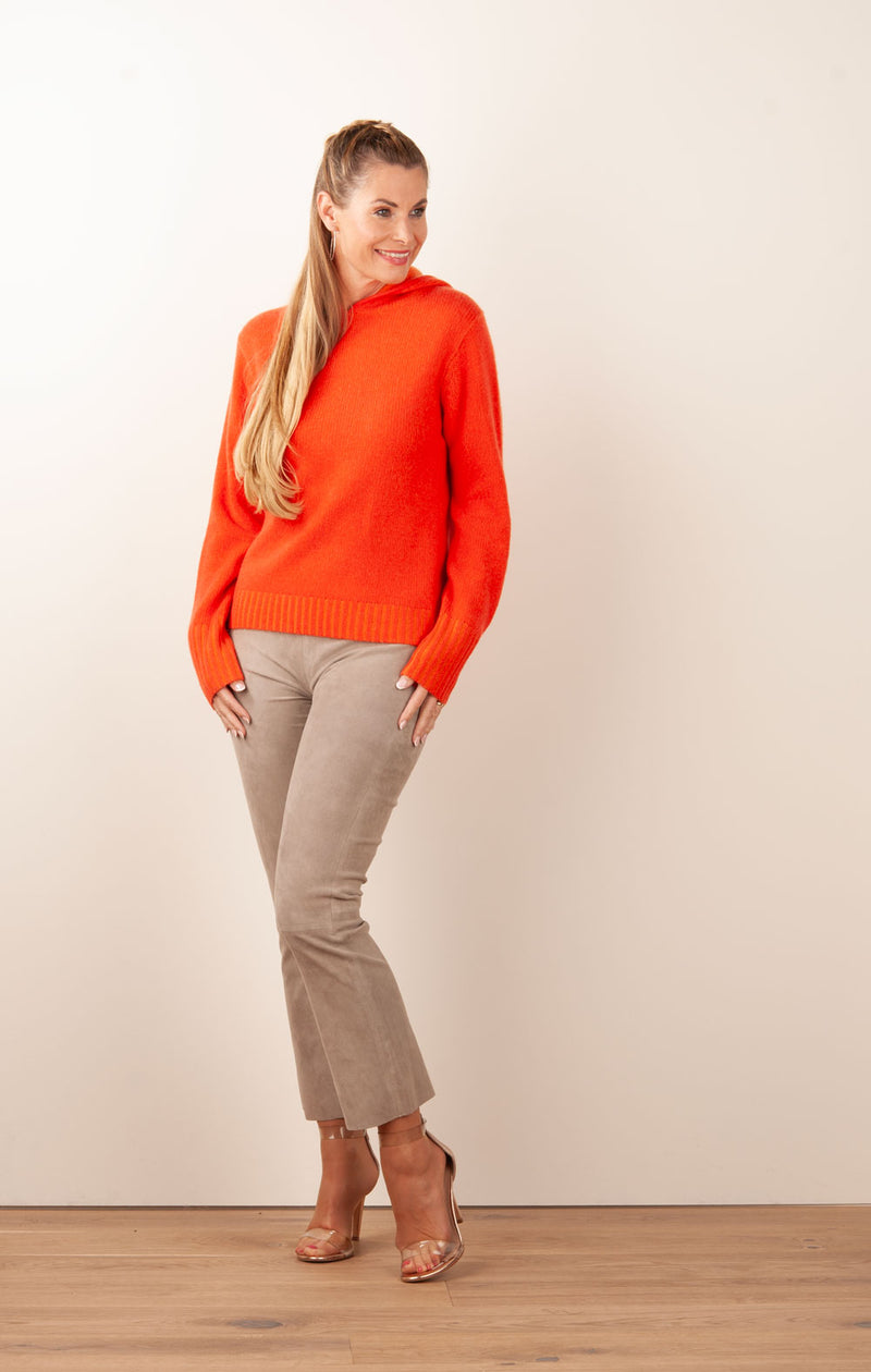 Kaschmir Pullover Orange/Rot