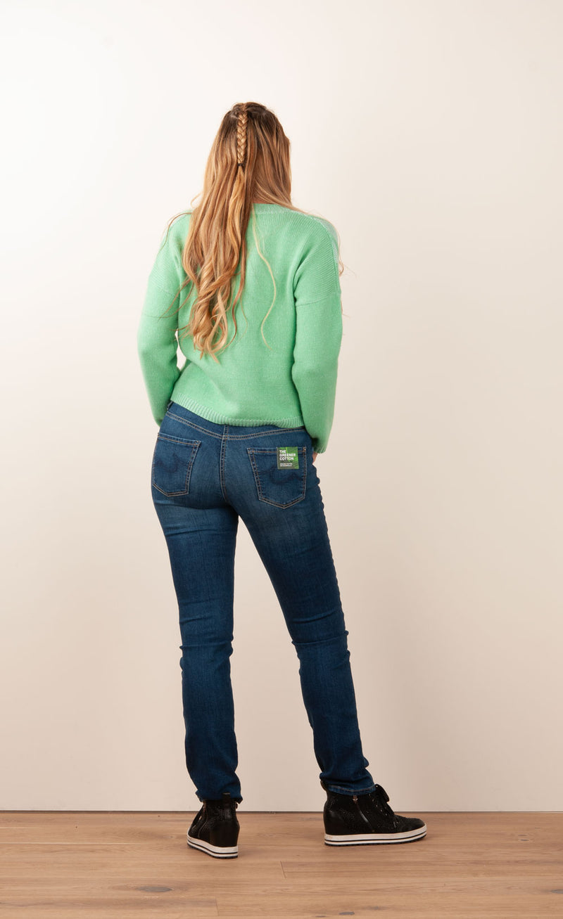 Kaschmir Strickjacke Grün