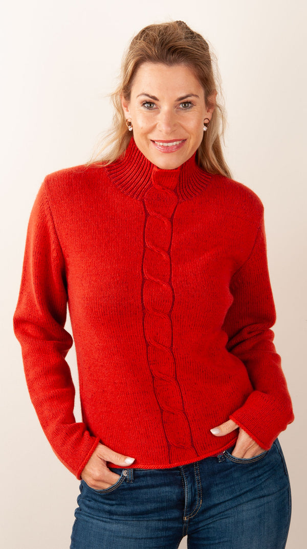 Kaschmir Pullover Rot | Orange