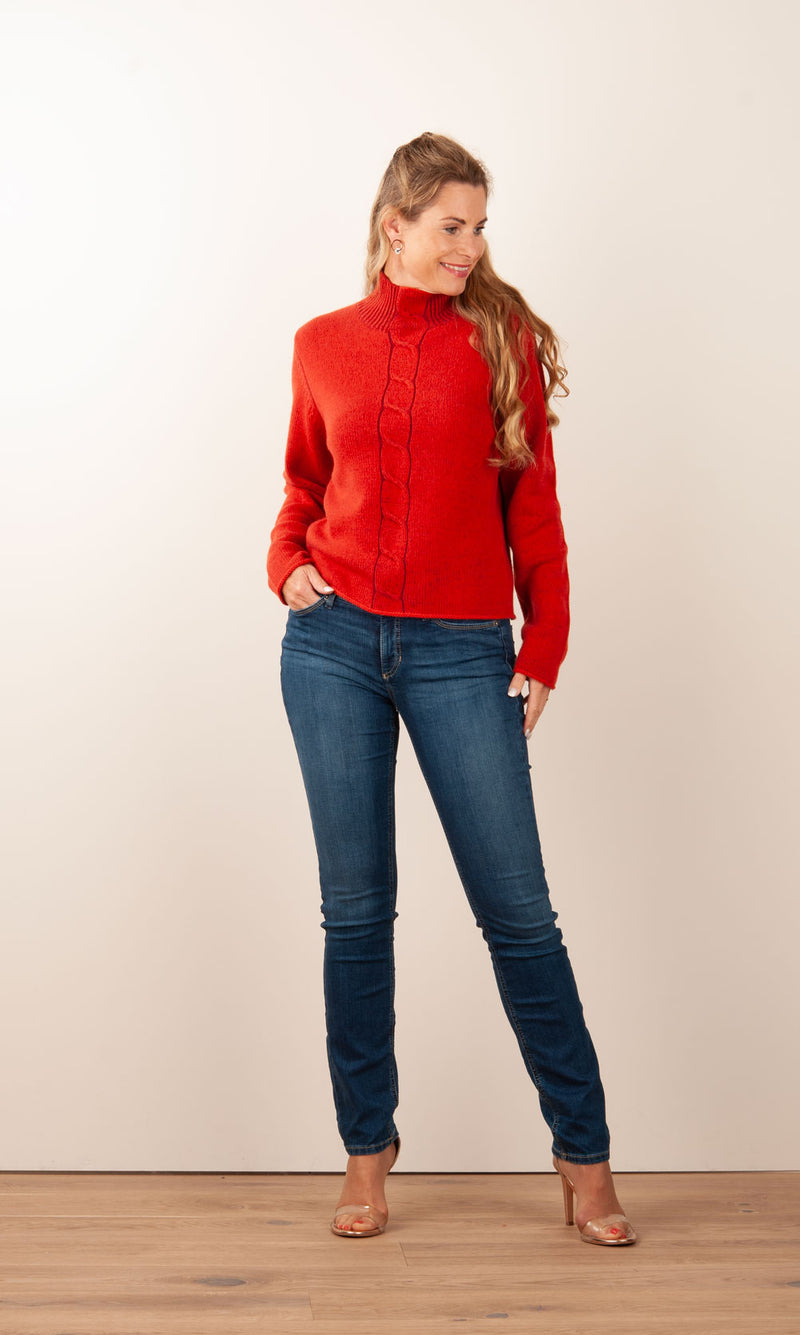 Kaschmir Pullover Rot | Orange