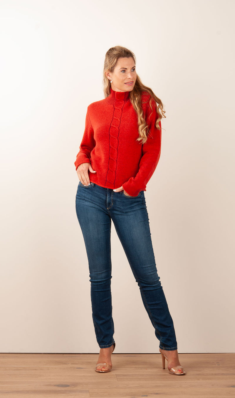 Kaschmir Pullover Rot | Orange