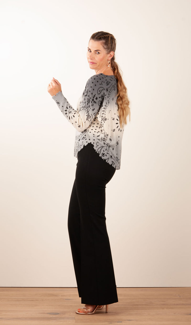Kaschmir Pullover Creme | Grau