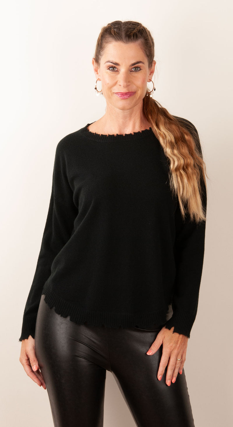 Kaschmir Pullover Schwarz