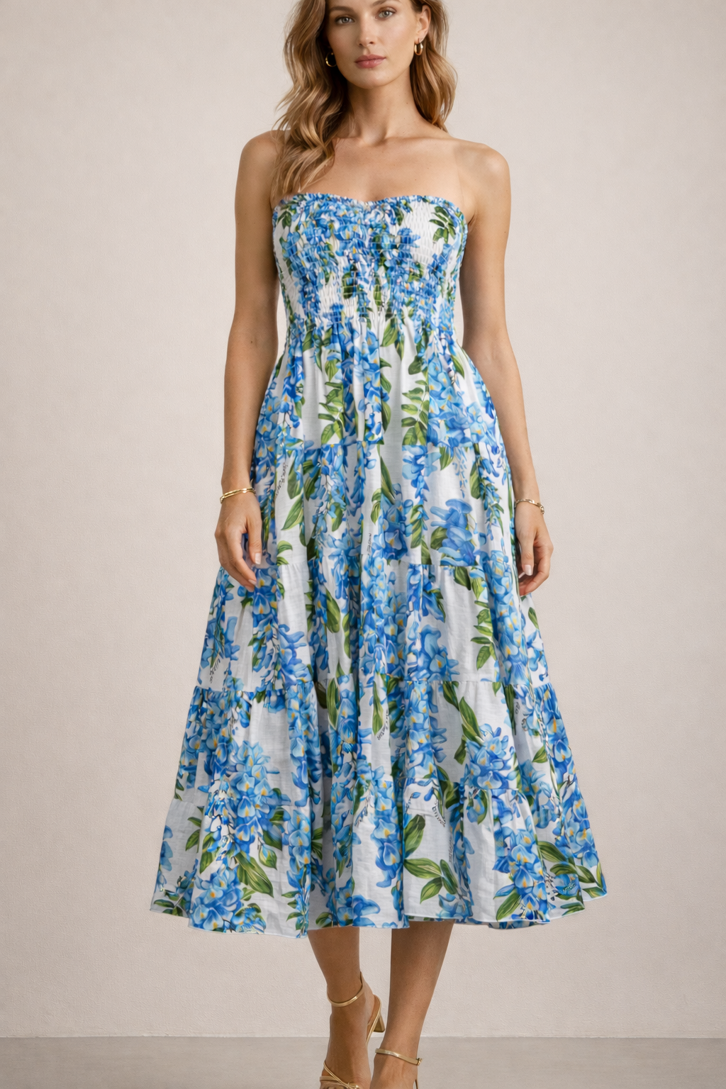 Bustierkleid Blau | Grün | Gelb | Weiß