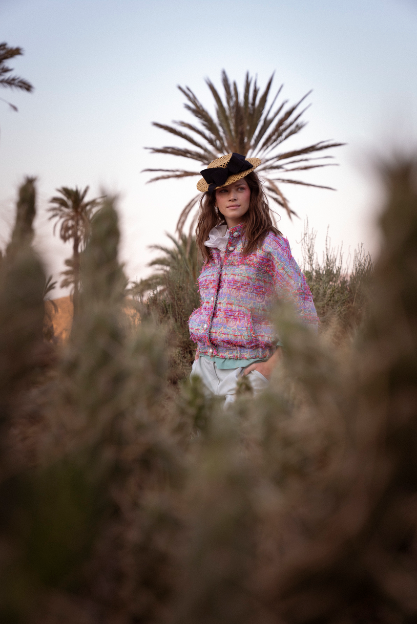 Bouclé Jacke Multicolor