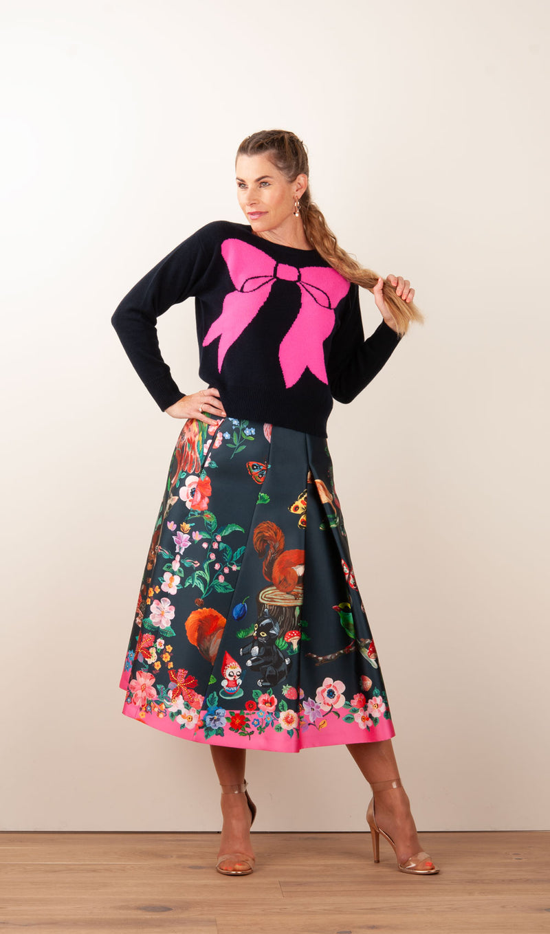 Pullover „Schleife“ Dunkelblau