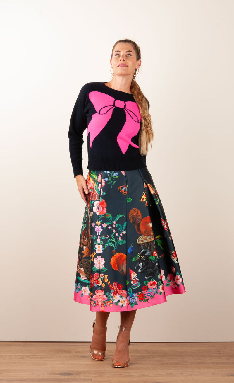 Pullover „Schleife“ Dunkelblau