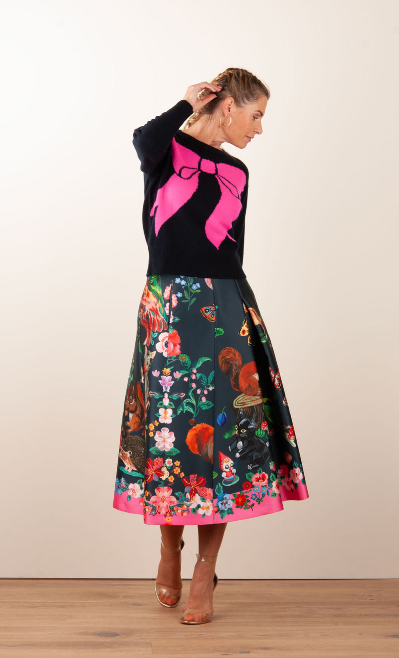 Pullover „Schleife“ Dunkelblau