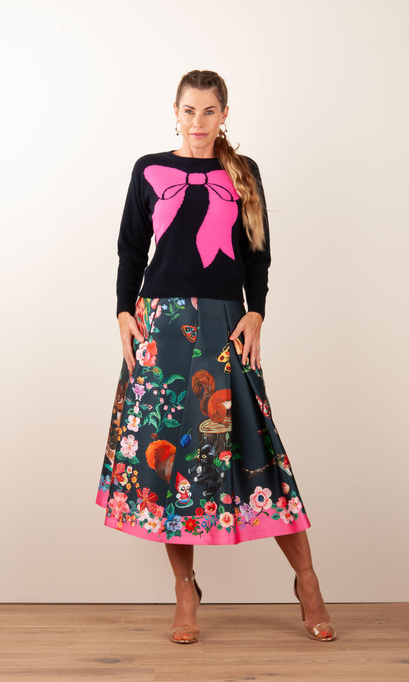 Pullover „Schleife“ Dunkelblau